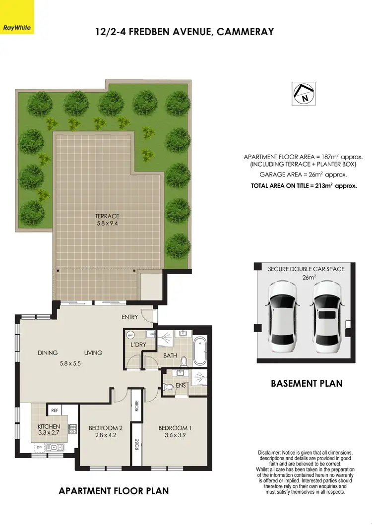Floorplan of Homely apartment listing, 12/2-4 Fredben Avenue, Cammeray NSW 2062