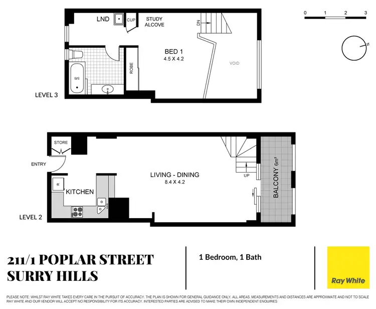 Floorplan of Homely apartment listing, 211/1 Poplar Street, Surry Hills NSW 2010