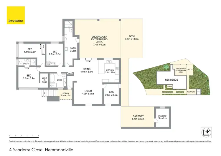 Floorplan of Homely house listing, 4 Yanderra Close, Hammondville NSW 2170