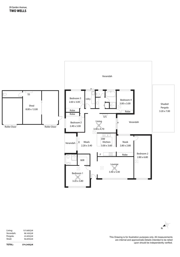 Floorplan of Homely house listing, 20 Garden Avenue, Two Wells SA 5501