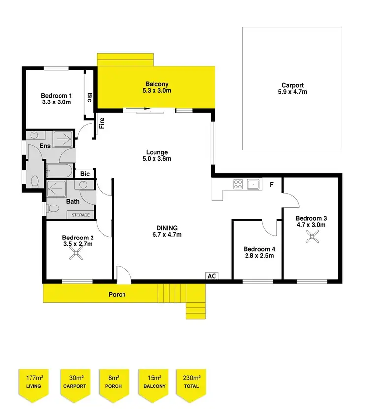 Floorplan of Homely house listing, 3 Petrel Avenue, Encounter Bay SA 5211