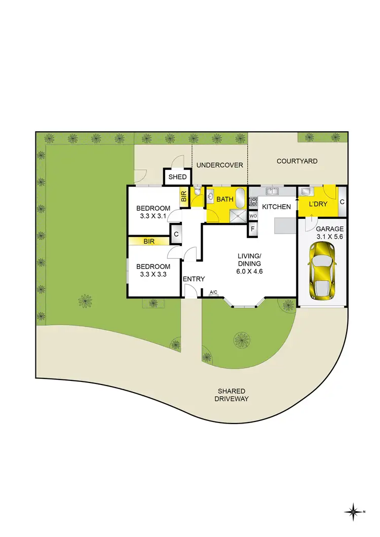 Floorplan of Homely unit listing, 1/10 Heyers Road, Grovedale VIC 3216