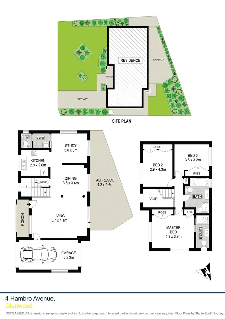 Floorplan of Homely house listing, 4 Hambro Avenue, Glenwood NSW 2768