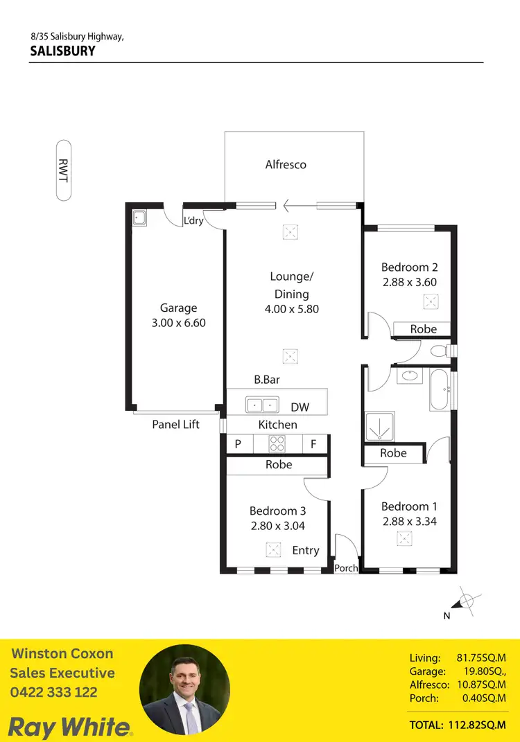 Floorplan of Homely house listing, 8/35 Salisbury Highway, Salisbury SA 5108