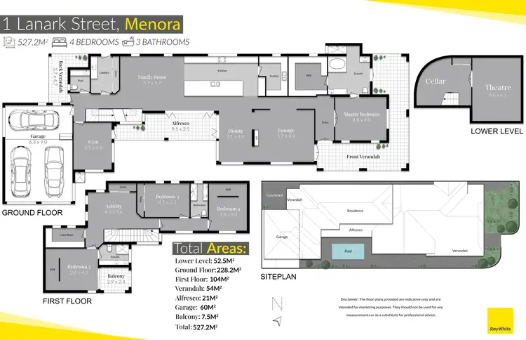 Floorplan of Homely house listing, 1 Lanark Street, Menora WA 6050
