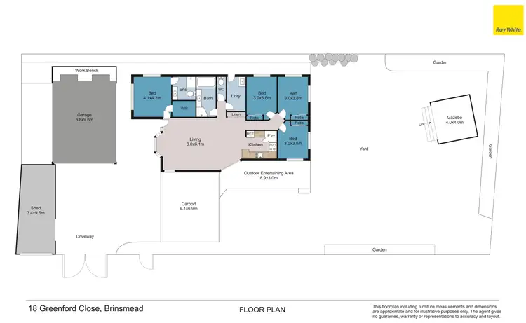 Floorplan of Homely house listing, 18 Greenford Close, Brinsmead QLD 4870