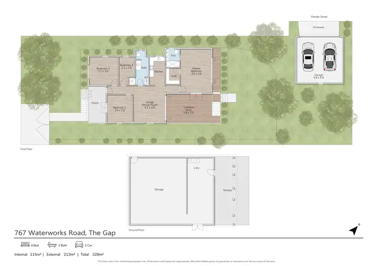 Floorplan of Homely house listing, 767 Waterworks Road, The Gap QLD 4061