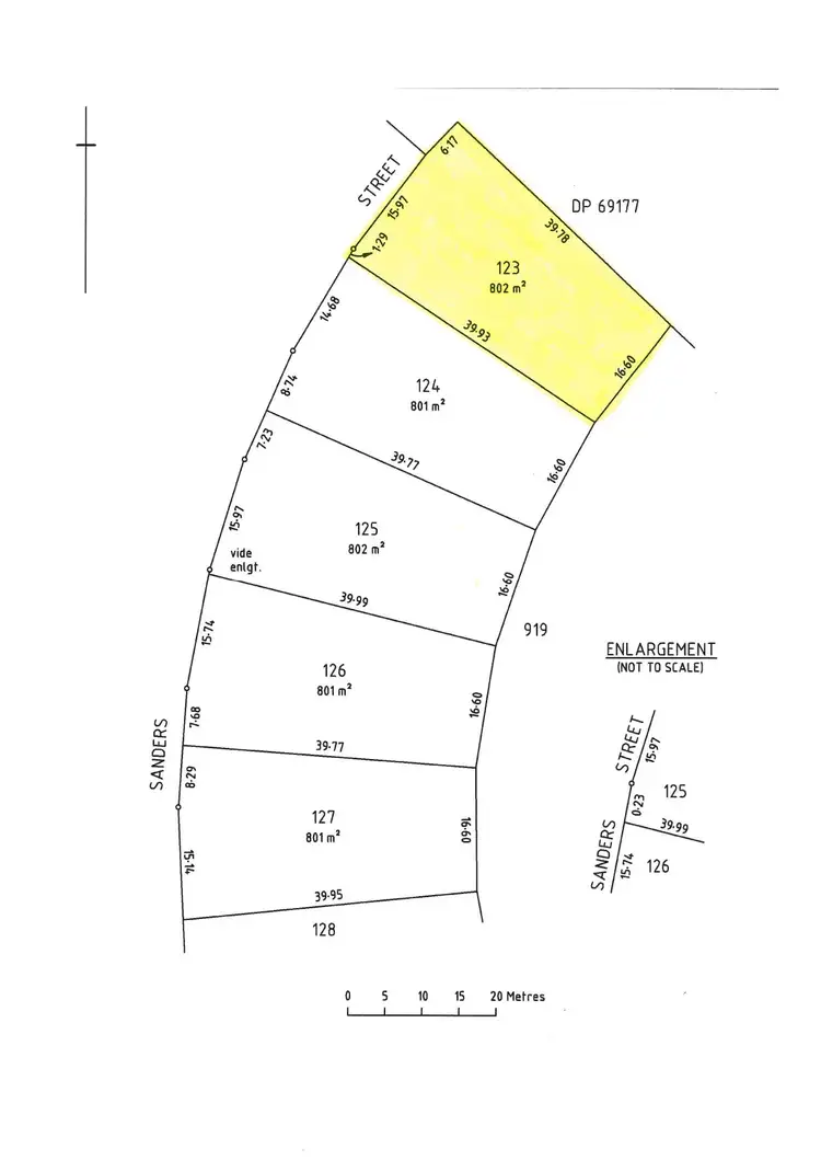 Floorplan of Homely land listing, LOT 123, 20 Sanders Street, Moonta Bay SA 5558