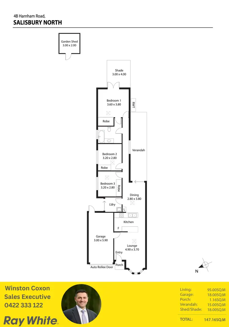 Floorplan of Homely house listing, 4B Harnham Road, Salisbury North SA 5108