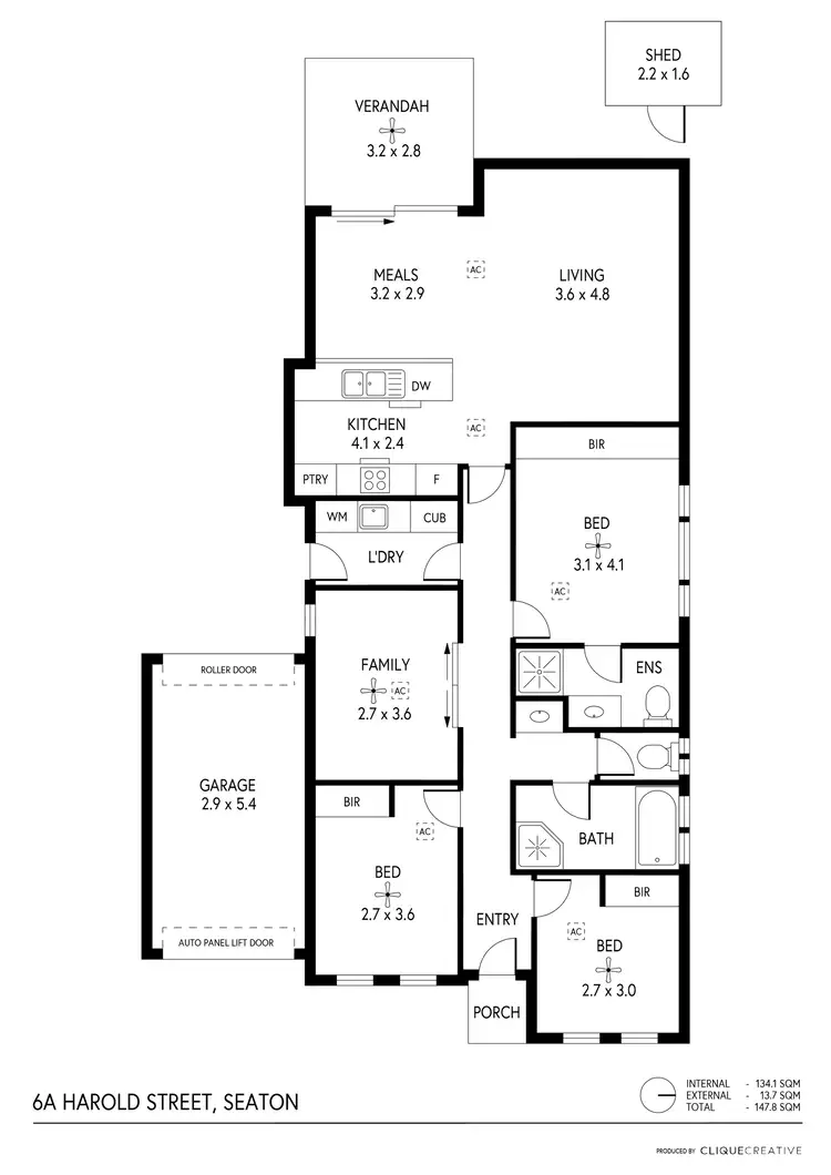 Floorplan of Homely house listing, 6A Harold Street, Seaton SA 5023