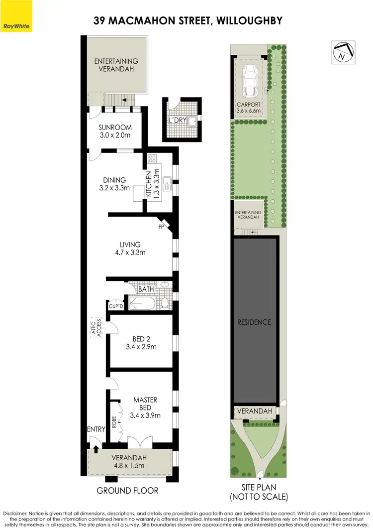 Floorplan of Homely house listing, 39 Macmahon Street, Willoughby NSW 2068