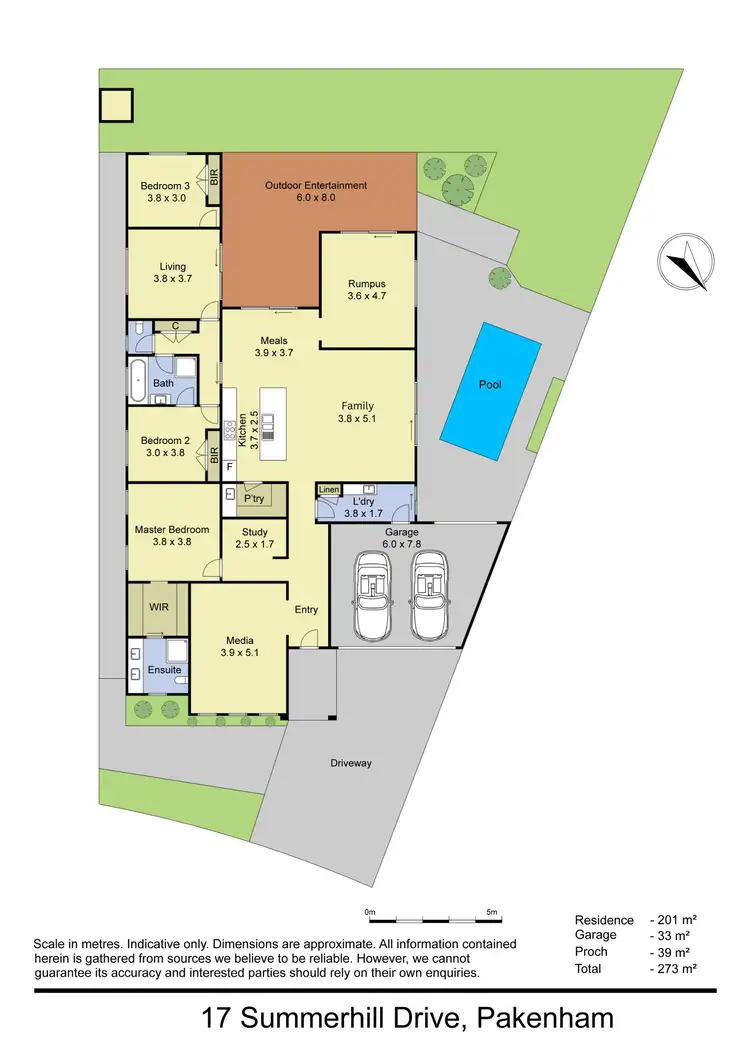 Floorplan of Homely house listing, 17 Summerhill Drive, Pakenham VIC 3810