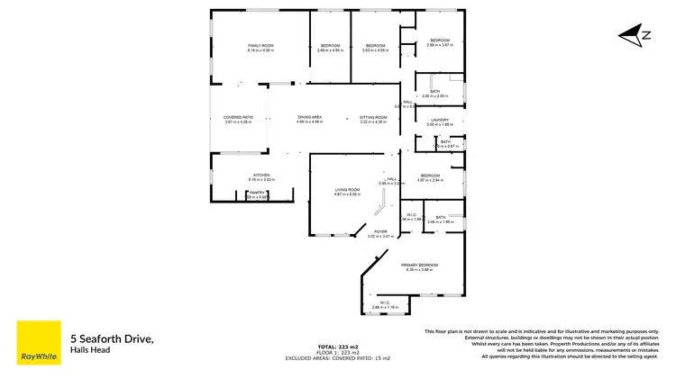 Floorplan of Homely house listing, 5 Seaforth Drive, Halls Head WA 6210