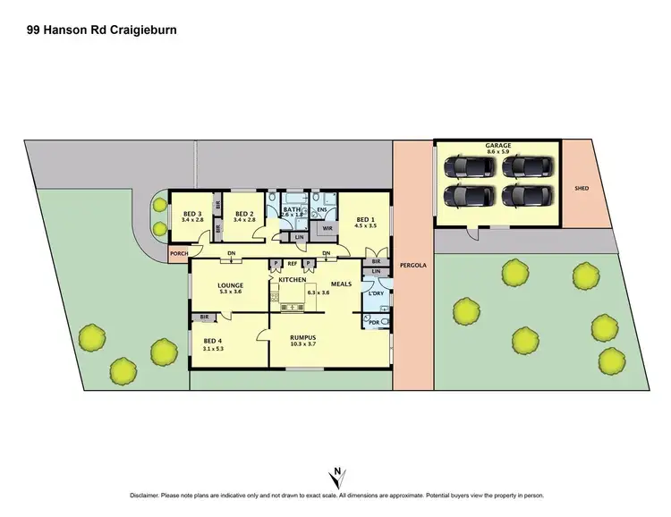 Floorplan of Homely house listing, 99 Hanson Road, Craigieburn VIC 3064