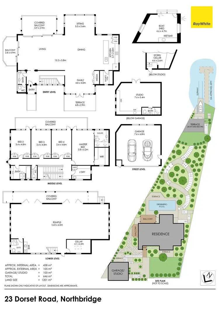 Floorplan of Homely house listing, 23 Dorset Road, Northbridge NSW 2063