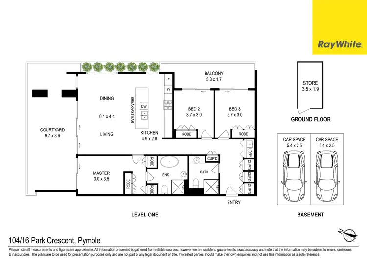 Floorplan of Homely unit listing, 104/16 Park Crescent, Pymble NSW 2073