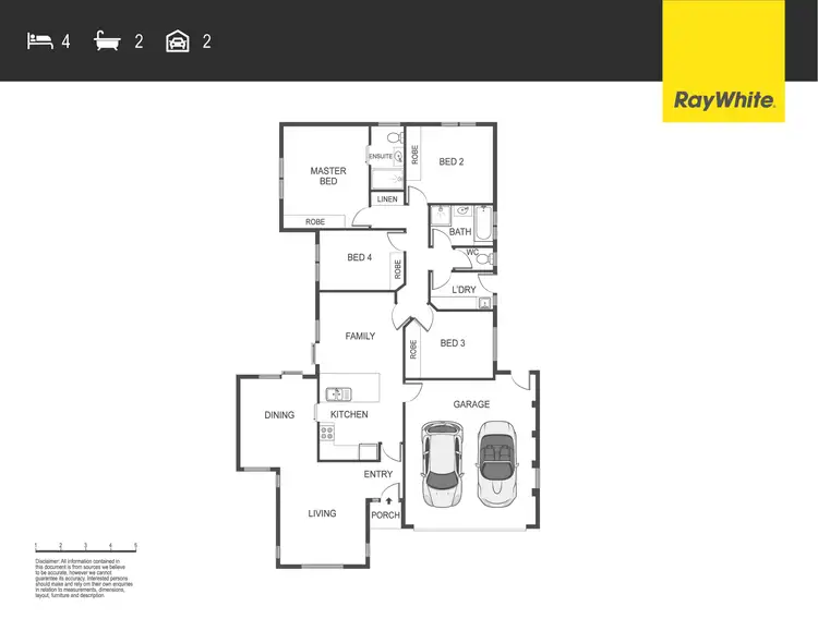 Floorplan of Homely townhouse listing, 2/137 Lampard Circuit, Bruce ACT 2617