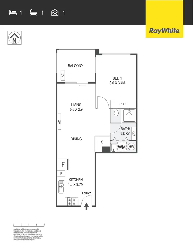 Floorplan of Homely unit listing, 36/28 Watson Street, Turner ACT 2612