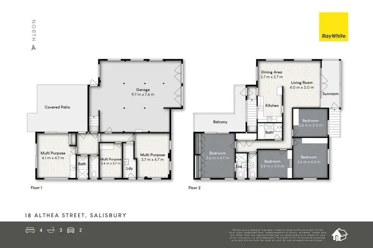 Floorplan of Homely house listing, 18 Althea Street, Salisbury QLD 4107