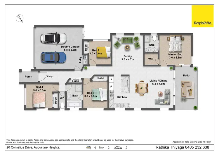Floorplan of Homely house listing, 26 Cornelius Drive, Augustine Heights QLD 4300
