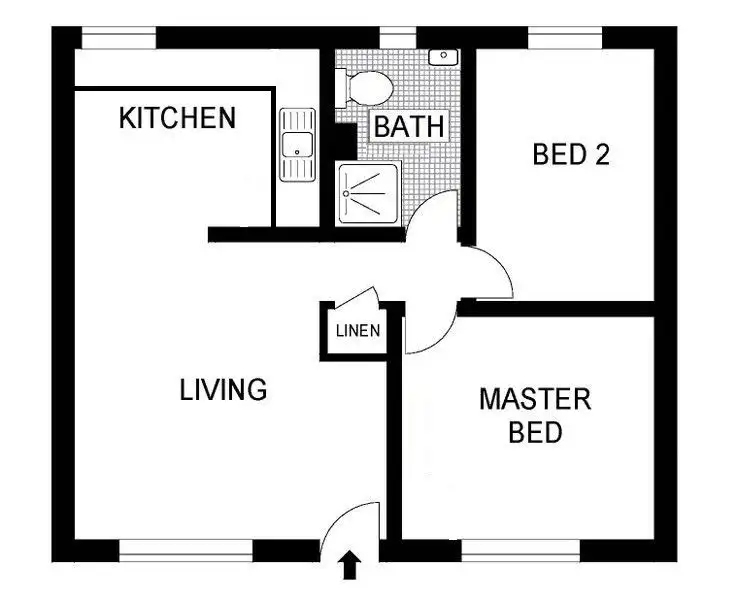 Floorplan of Homely unit listing, 8/25 Macquoid Street, Queanbeyan East NSW 2620