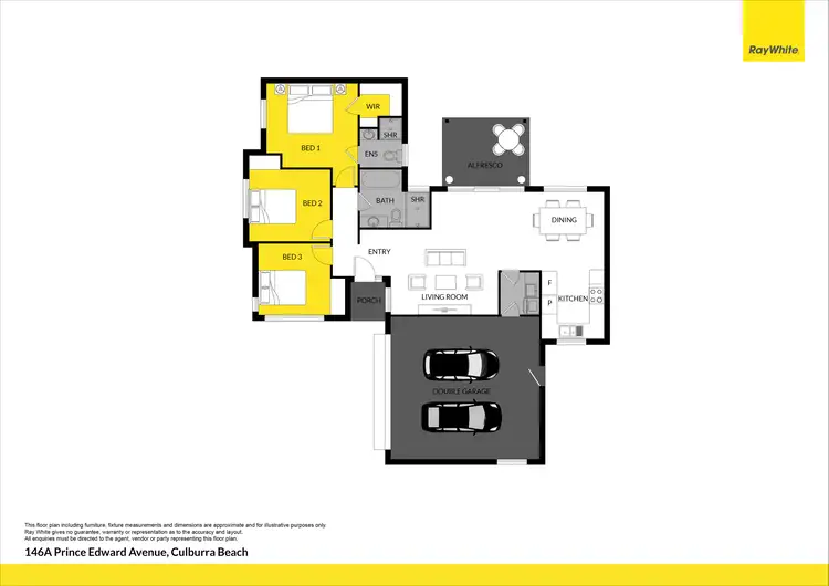 Floorplan of Homely villa listing, 146A Prince Edward Avenue, Culburra Beach NSW 2540