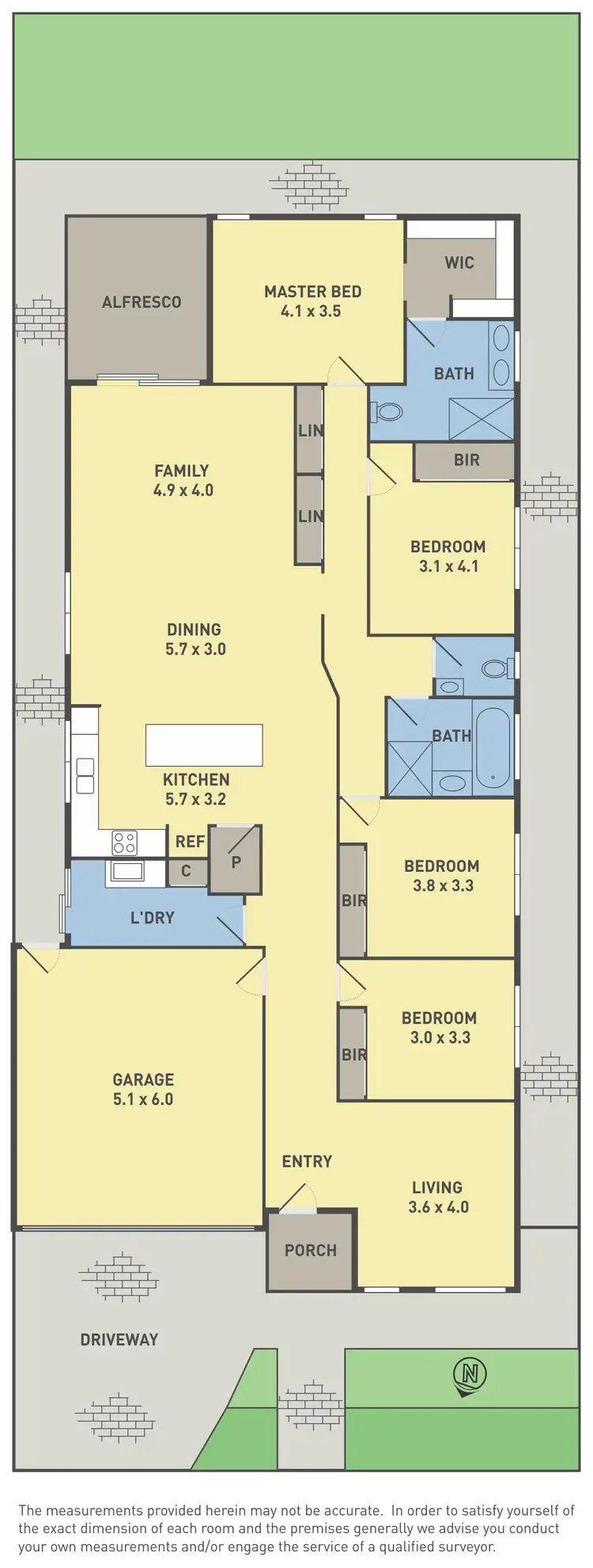 Floorplan of Homely house listing, 64 Brightvale Boulevard, Wyndham Vale VIC 3024