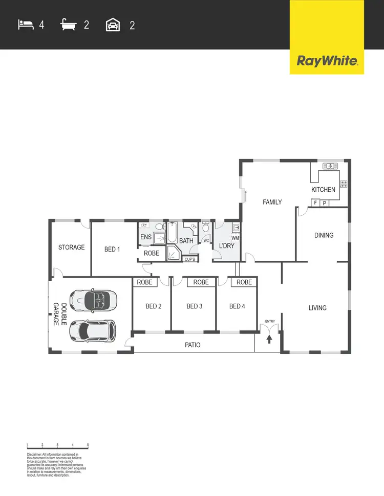 Floorplan of Homely house listing, 2 Wray Place, Gowrie ACT 2904
