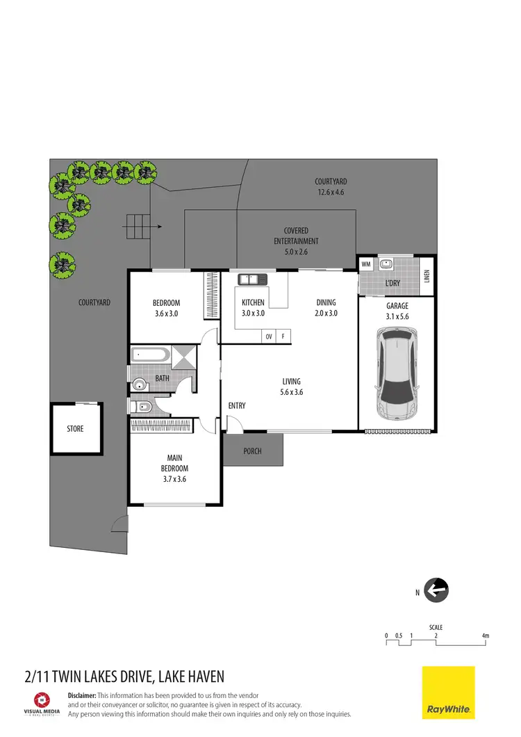 Floorplan of Homely house listing, 2/11 Twin Lakes Drive, Lake Haven NSW 2263