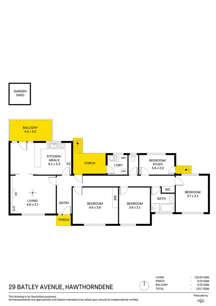 Floorplan of Homely house listing, 29 Batley Avenue, Hawthorndene SA 5051