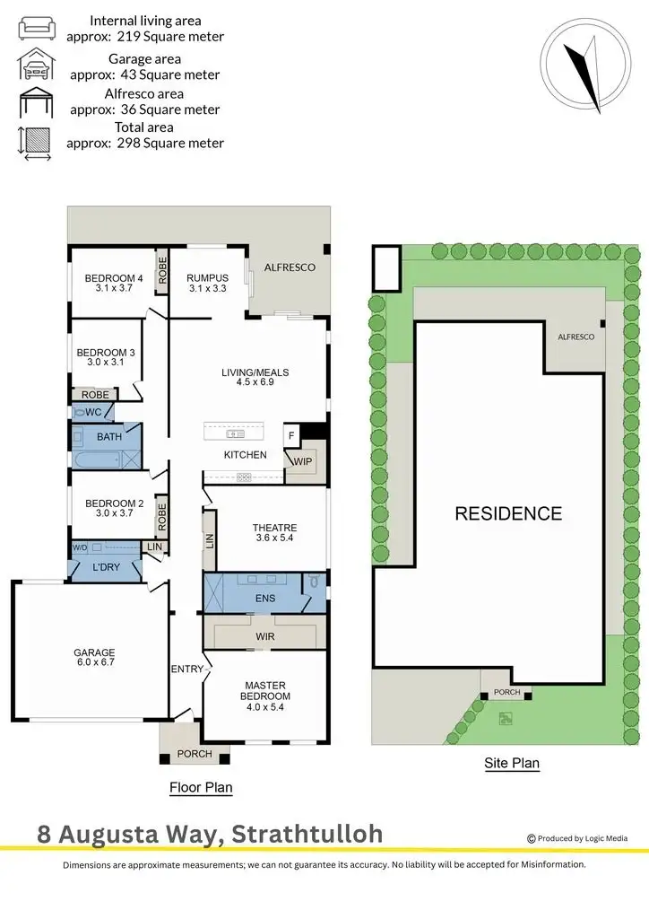 Floorplan of Homely house listing, 8 Augusta Way, Strathtulloh VIC 3338