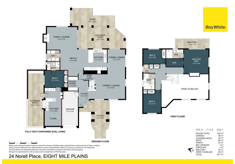 Floorplan of Homely house listing, 24 Norell Place, Eight Mile Plains QLD 4113