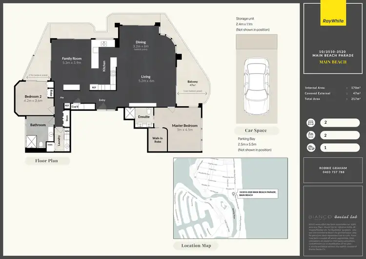 Floorplan of Homely apartment listing, 10/3510 Main Beach Parade, Main Beach QLD 4217