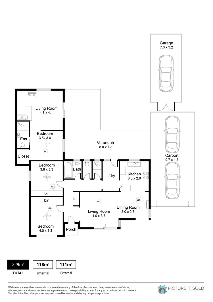 Floorplan of Homely house listing, 1 Pratt Avenue, Pooraka SA 5095