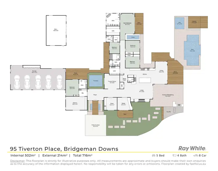 Floorplan of Homely rural property listing, 95 Tiverton Place, Bridgeman Downs QLD 4035