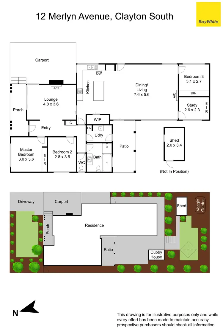 Floorplan of Homely house listing, 12 Merlyn Avenue, Clayton South VIC 3169