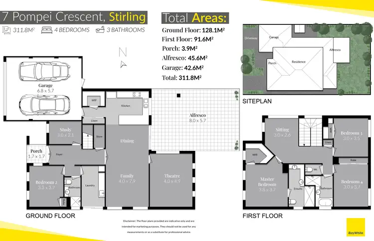 Floorplan of Homely house listing, 7 Pompei Crescent, Stirling WA 6021