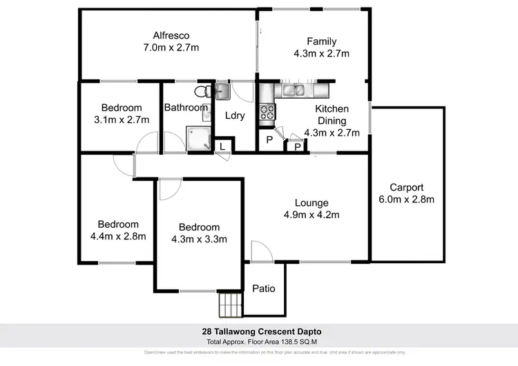 Floorplan of Homely house listing, 28 Tallawong Crescent, Dapto NSW 2530