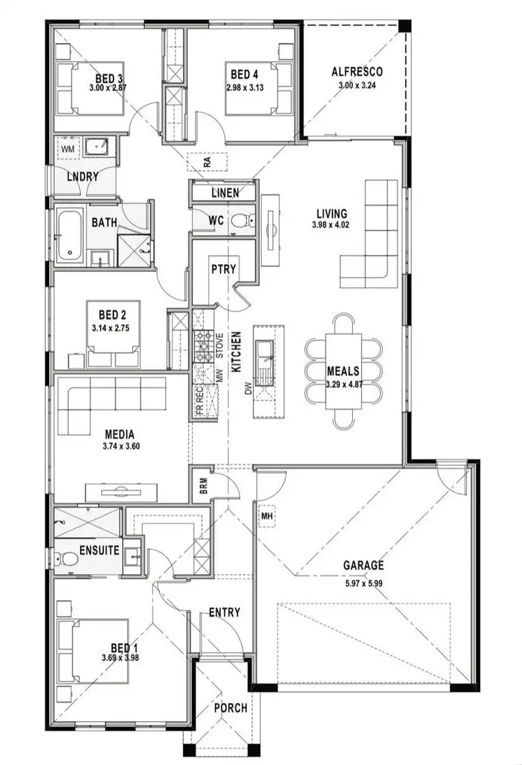 Floorplan of Homely house listing, 40 Four Mile Road, Benalla VIC 3672