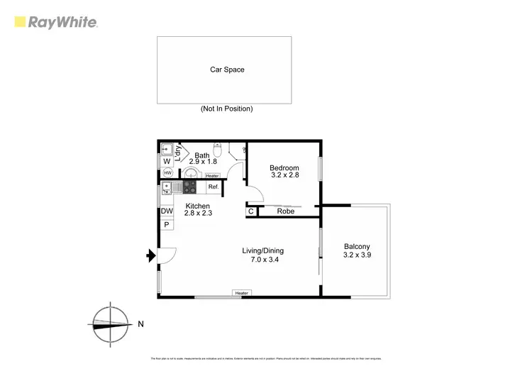 Floorplan of Homely apartment listing, 25/82-86 Atherton Road, Oakleigh VIC 3166