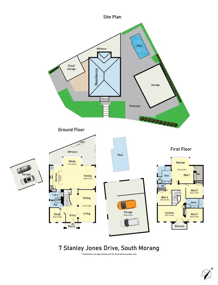 Floorplan of Homely house listing, 7 Stanley Jones Drive, South Morang VIC 3752