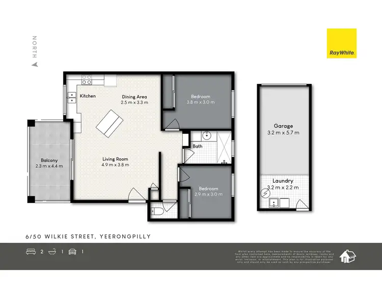 Floorplan of Homely unit listing, 6/50 Wilkie Street, Yeerongpilly QLD 4105