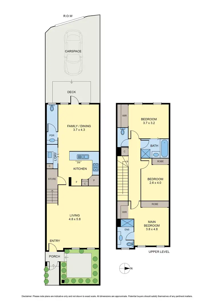 Floorplan of Homely townhouse listing, 1D Hennessy Street, Brunswick VIC 3056