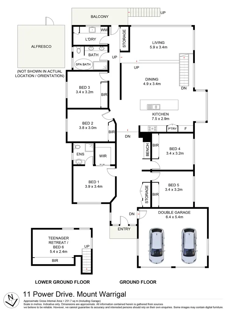 Floorplan of Homely house listing, 11 Power Drive, Mount Warrigal NSW 2528