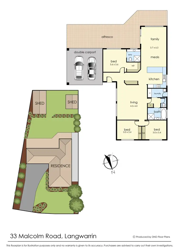 Floorplan of Homely house listing, 33 Malcolm Road, Langwarrin VIC 3910