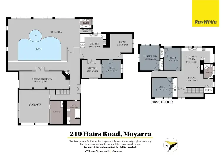 Floorplan of Homely rural property listing, 210 Hairs Road, Moyarra VIC 3951