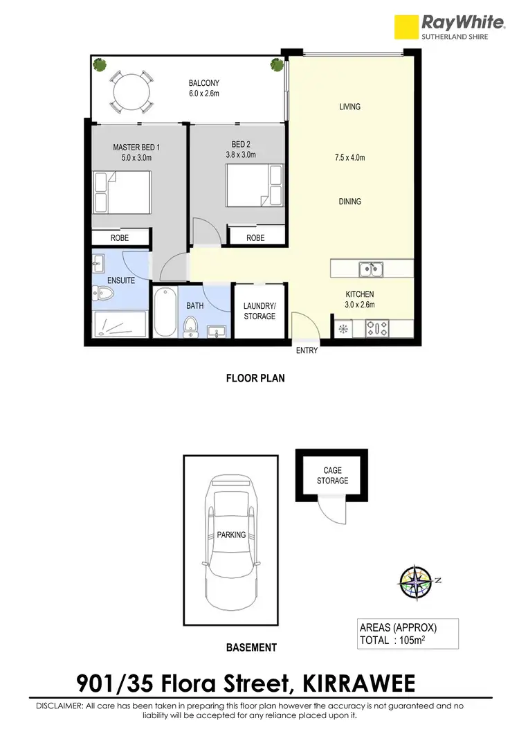 Floorplan of Homely apartment listing, 901/35 Flora Street, Kirrawee NSW 2232