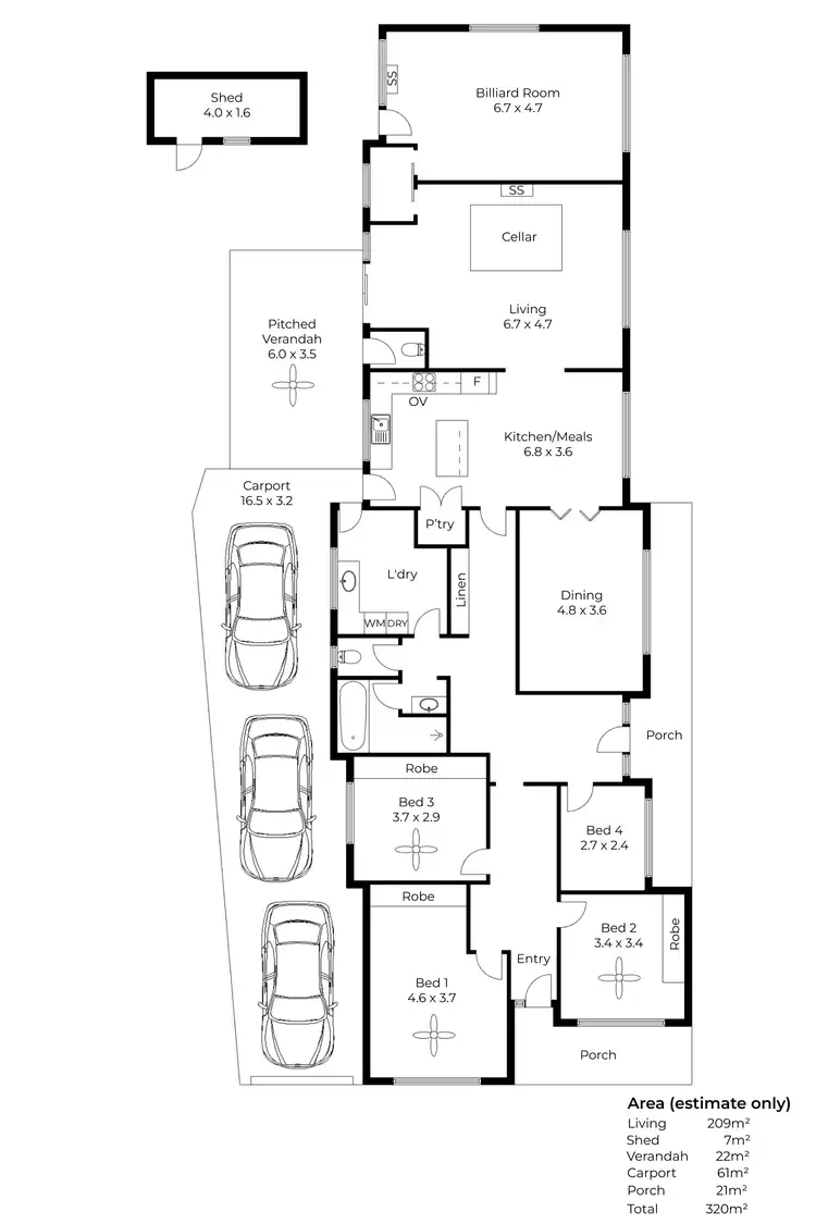 Floorplan of Homely house listing, 2 Niblic Court, Grange SA 5022