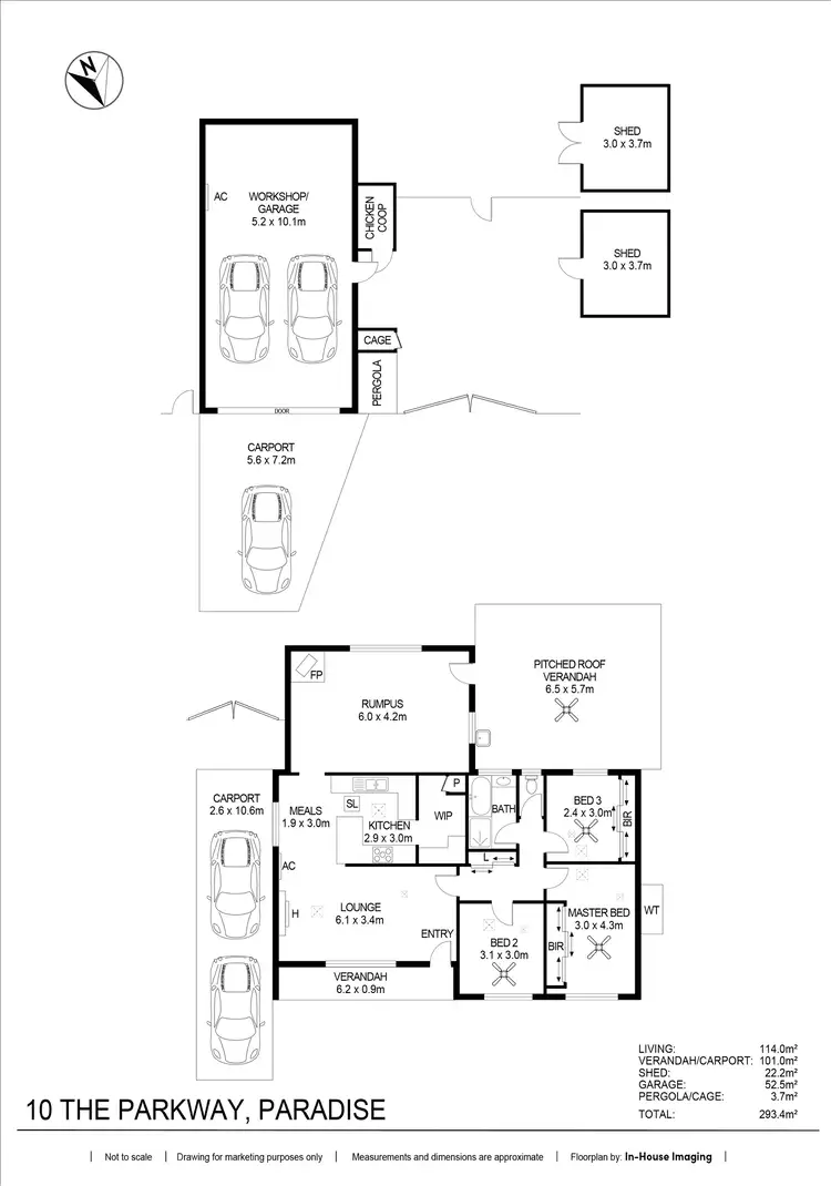 Floorplan of Homely house listing, 10 The Parkway, Paradise SA 5075