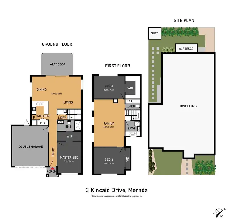 Floorplan of Homely house listing, 3 Kincaid Drive, Mernda VIC 3754